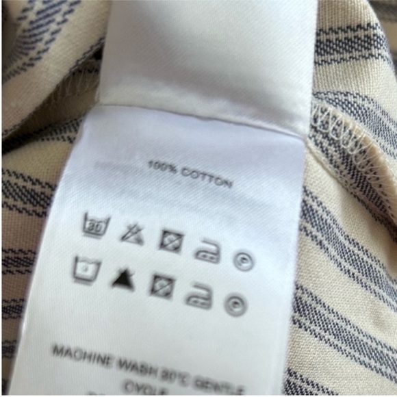 Alexa Chung Striped Long Sleeve Ruffle Top - Picture 8 of 8